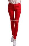 Women Low Rise Cotton Jegging Skinny Denim Jean Style Leggings Fitted Pants (0726)