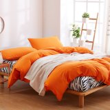 Polyester Bedding Set with Pillowcase Bedsheets Duvet Cover