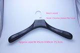 Wooden Hanger with PU Leather, Clothes Wooden Hanger, Suit Hanger