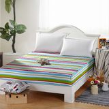 Cheap Made in China Printed Strip Cotton Bed Fitted Sheet