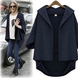 Fashion Casual Loose Bat-Like Sleeve Women Jacket Outerwear (50009)