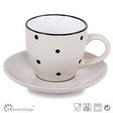 Erope Ceramic Bulk Tea Cup and Saucer