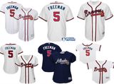 Atlanta Braves Freddie Freeman Cool Base Player Baseball Jerseys