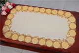 PVC Lace Table Mat/Placemat with Gold or Silver