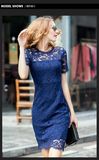 OEM European Style Patch Work Women Lace Dress