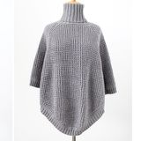 Womens Scarf Sweater Cardigan Wraps Winter Knitted Shawls Poncho (SP607)