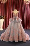 Lace Beading Organza Ball Party Prom Evening Gown Dress