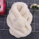 Cute Winter Warm Rabbit Fur Scarf