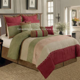 Soft Polyester Home Decorative Patchwork Comforter Bedding Set