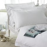 Luxury Hotel Textile 100% Cotton White Hotel Bed Sheet Set and Beddings Set