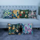 Digital Print Decorative Cushion/Pillow with Botanical&Floral Pattern (MX-23)