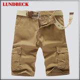 Cargo Shorts for Men Summer Cotton Leisure Pants