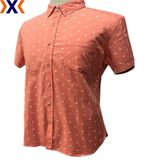 Printed Stretched Poplin Men's Shirt