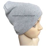 Factory Produce Custom Acrylic Winter Knitted Ribbed Beanie