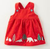 OEM Baby Toddler Girls Corduroy Dress Children Kid Girl Dress for Spring Autumn