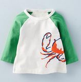 Promotion Toddler Boys Girls Long Sleeve 100% Cotton T Shirts Top Tee Size 3-8 Years