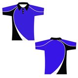 Blue and Black Color Golf Sports Polos for Summer