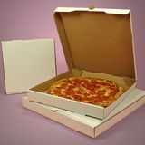 White Corrugated Paper Pizza Boxes