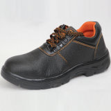 PU Leather Black Sole Safety Shoes (work shoes)