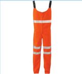 High Quality Custom Reflective Orange Work Bib Trousers for Men