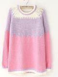 Needle Crewneck Gril Sweater (BT2729)