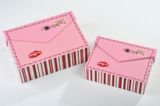 Pink Post Cards Collection Boxes with Magnetic Closure