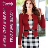 Tartan Color Block Women Celebrity Party Cocktail Dress (L36017-2)