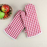 Kitchen Cooking Cotton Pair Baking Heat Resistant Oven Mitt Gloves