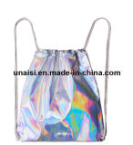 Stylish Hologram Laser PU Drawstring Women's Backpack Bag
