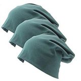 Cotton Jersey Stretchy Beanie Slouchy Hat