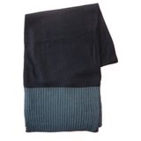 Mens Plain Knit Scarf with Rib Ends