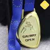 Wholesale Best Quality Custom Enamel Metal Souvenir Awards Gold Medal