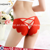 Sexy Hiphuggers Mesh Lace Backless Scalloped Ladies Transparent Panties