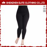 Women Black Gym Sports Wear Fitness Cotton Leggings (ELTFLI-45)