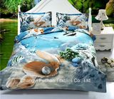 Polyester Fabric 3D Printed 4 Pieces Bedsheet/Bedding Sets/Microfiber Duvet