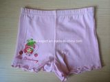 Solid with Placement Print Cotton Children Underwear Girl Boxer Brief