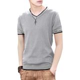 Custom Men's Polyester Knitting Hot Sell T-Shirt