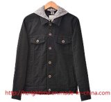 Men's Clothing 100%Cotton Woven Washing Jacket with Knitted Hood (RTJ14004)