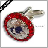 Quality Rhinestones Men Cuff Link for Gift (BYH-10233)