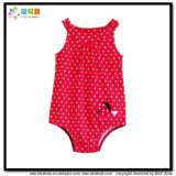 Girl Sleeveless Baby Clothes Dots Printing Baby Onesie