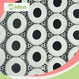 100 Polyester Rhinestones Decorations Round Pattern Chemical Lace Fabric