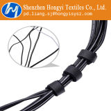 Black Adjustable Hook and Loop Cable Ties