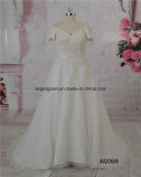 off Shoulder A-Line Wedding Gowns Bridal Beaded Lace
