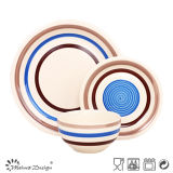 18PCS High Quality Handpainted Blue Ceramic Dinner Set
