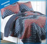 Tribe Totem Printed Polyester Quilted Bedspread Set
