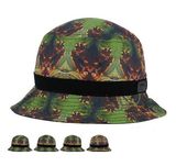 Casual Camo Cotton Sublimation Printing Bucket Hat