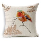 Birds Transfer Print Cushion Decorative Fashion Pillow (SCU-045)