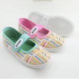 New Style Fashion Girls Printing Stripe Canvas Shoes (FF0630 -8)