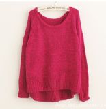Lady's Pullover Woolen Fashion Knitted Women Sweater