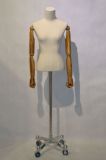 Headless Female Torso with Wooden Arms